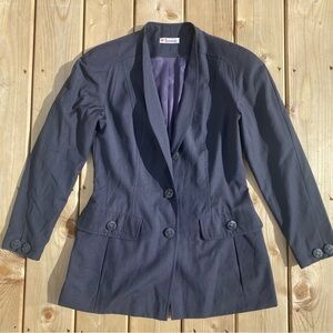 KL by Karl Lagerfeld Vintage 80s 100% Wool Jacket Made in Germany size 8